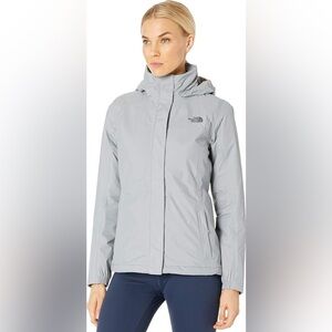 The North Face Women's Resolve Insulated Jacket Mid Gray Size Large Elastic Hood